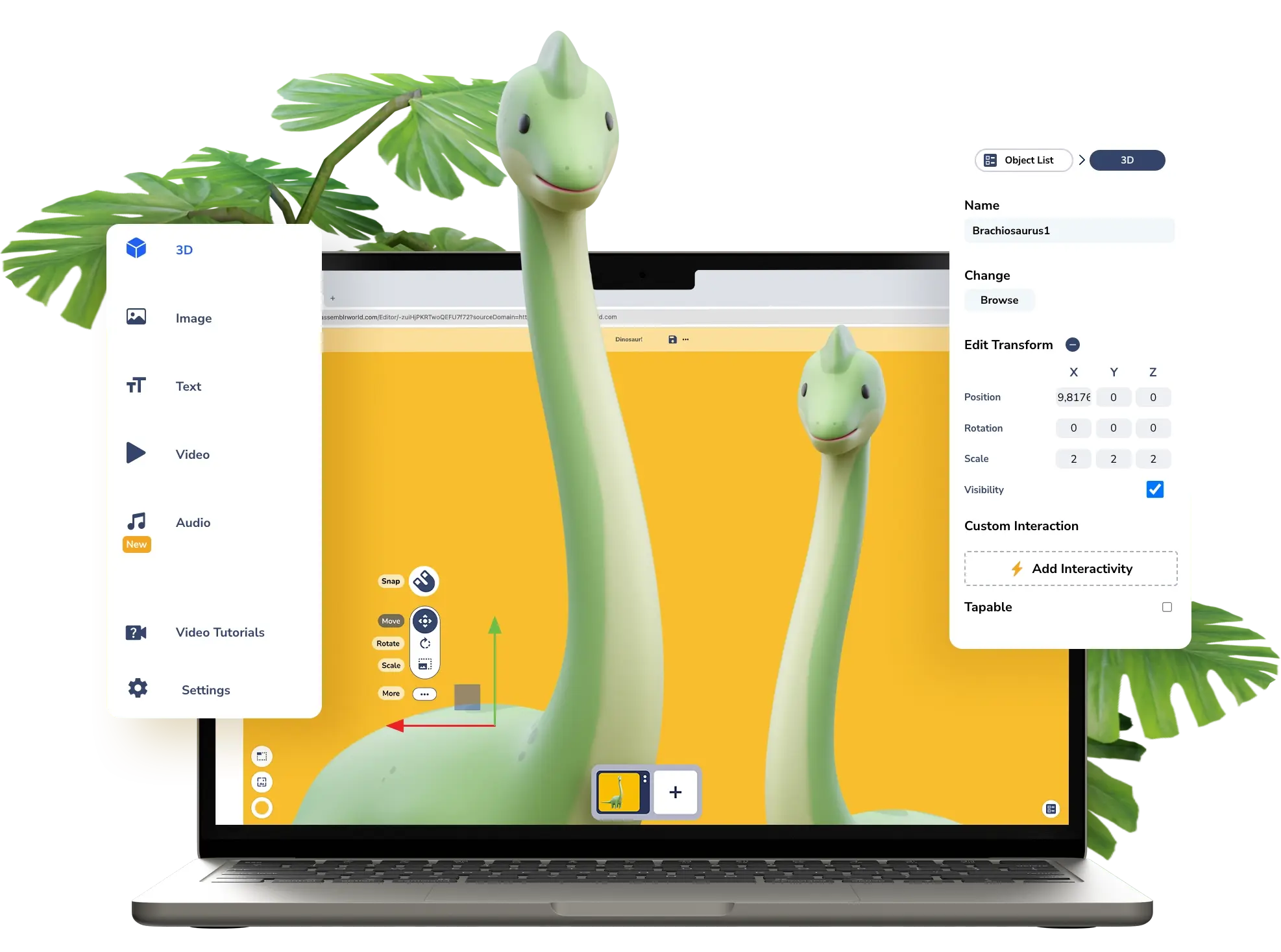 With Assemblr EDU you can make your own 3D or AR project
